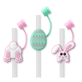 Swig “Bunny Trail” Straw Topper Set