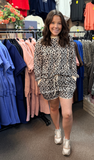 LDC Leopard Long Sleeve Short Set