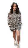 LDC Leopard Long Sleeve Short Set