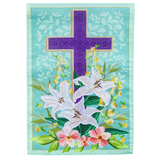 ‘Easter Cross Applique’ Decorative Flag