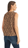 JODIFL Leopard Faux Suede Tank Top, Assorted Colors