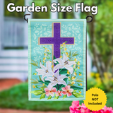 ‘Easter Cross Applique’ Decorative Flag