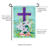 ‘Easter Cross Applique’ Decorative Flag