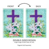‘Easter Cross Applique’ Decorative Flag