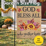 ‘God Bless All Who Gather’ Decorative Flag
