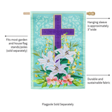 ‘Easter Cross Applique’ Decorative Flag