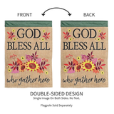 ‘God Bless All Who Gather’ Decorative Flag