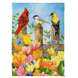 ‘Spring Fence Friends’ Decorative Flag