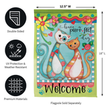 ‘Purr-fect Day’ Decorative Flag