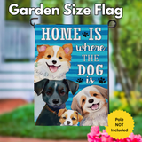 ‘Home is Where the Dog Is’ Decorative Flag