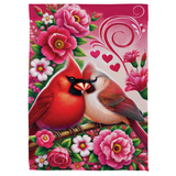 ‘Cardinal Lovers’ Decorative Flag