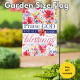 ‘Praise God Blessings’ Decorative Flag