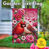 ‘Cardinal Lovers’ Decorative Flag