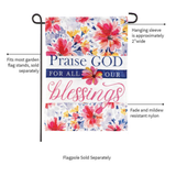 ‘Praise God Blessings’ Decorative Flag