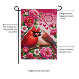 ‘Cardinal Lovers’ Decorative Flag
