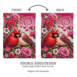 ‘Cardinal Lovers’ Decorative Flag