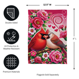 ‘Cardinal Lovers’ Decorative Flag