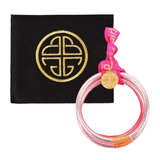 BuDha Girl, Carousel Pink All Weather Bangle Set/4, Serenity Prayer