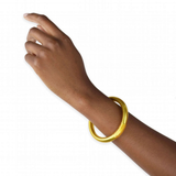BuDha Girl, Gold Tzubbie All Weather Bangle, Serenity Prayer