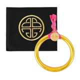 BuDha Girl, Gold Tzubbie All Weather Bangle, Serenity Prayer