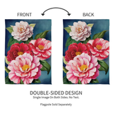 ‘Multicolor Camellias’ Decorative Flag