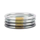 BuDha Girl, Moon All Weather Bangle Set/4, Serenity Prayer