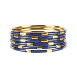 BuDha Girl, Navy Veda Bangles, Set of 6