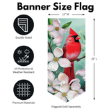 ‘Cardinal & Dogwoods’ Decorative Banner Flag