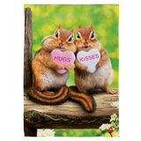 ‘Valentine Chipmunks’ Decorative Flag