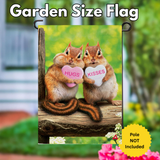‘Valentine Chipmunks’ Decorative Flag