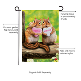 ‘Valentine Chipmunks’ Decorative Flag