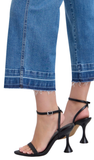JUDY BLUE, Tummy Control Release Hem Crop Wide Jean