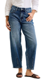 JUDY BLUE, High Waisted R.M. Barrel w/ Dart Detailing Jeans