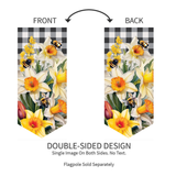 ‘Buttercup Plaid Pattern’ Decorative Banner Flag