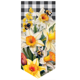 ‘Buttercup Plaid Pattern’ Decorative Banner Flag