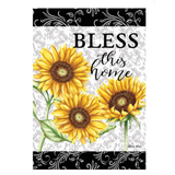 ‘Bless This Home Sunflowers’ Decorative Flag