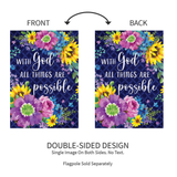 ‘With God’ Decorative Flag