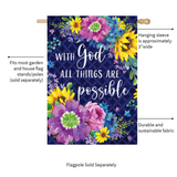 ‘With God’ Decorative Flag