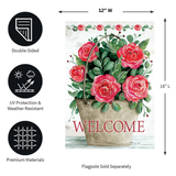 ‘Rose Bucket’ Decorative Flag
