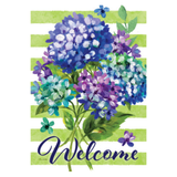 ‘Striped Hydrangeas’ Decorative Flag