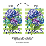 ‘Striped Hydrangeas’ Decorative Flag