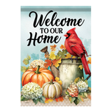 CARSON Decorative Flag, ‘Harvest Cardinal’