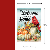 CARSON Decorative Flag, ‘Harvest Cardinal’