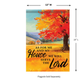 CARSON Decorative Flag, ‘Serve The Lord’