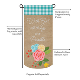 ‘Wait with God’ Decorative Banner Flag