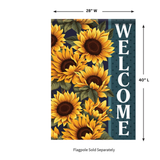 CARSON Decorative Flag, ‘Welcome Sunflower’