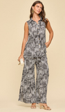 Dear Scarlett “Shoreline” Pant Set in Black