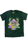 Mardi Gras Buck T-Shirt in Green