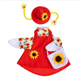Giddy’s Porch Goose Outfit, Sunflower Dress