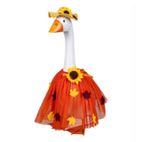 Giddy’s Porch Goose Outfit, Fall Leaf Dress